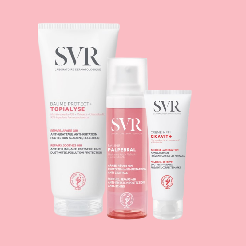Routines peaux sèches et abîmées ( TOPIALYSE, PALPEBRAL et CICAVIT )