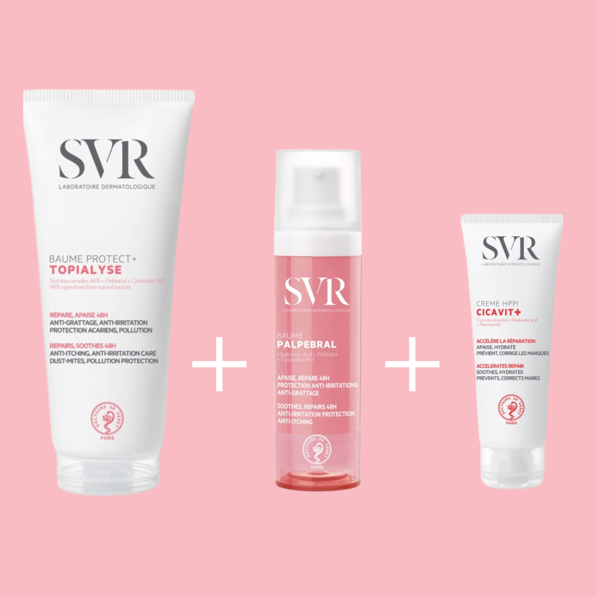 Routines peaux sèches et abîmées ( TOPIALYSE, PALPEBRAL et CICAVIT )